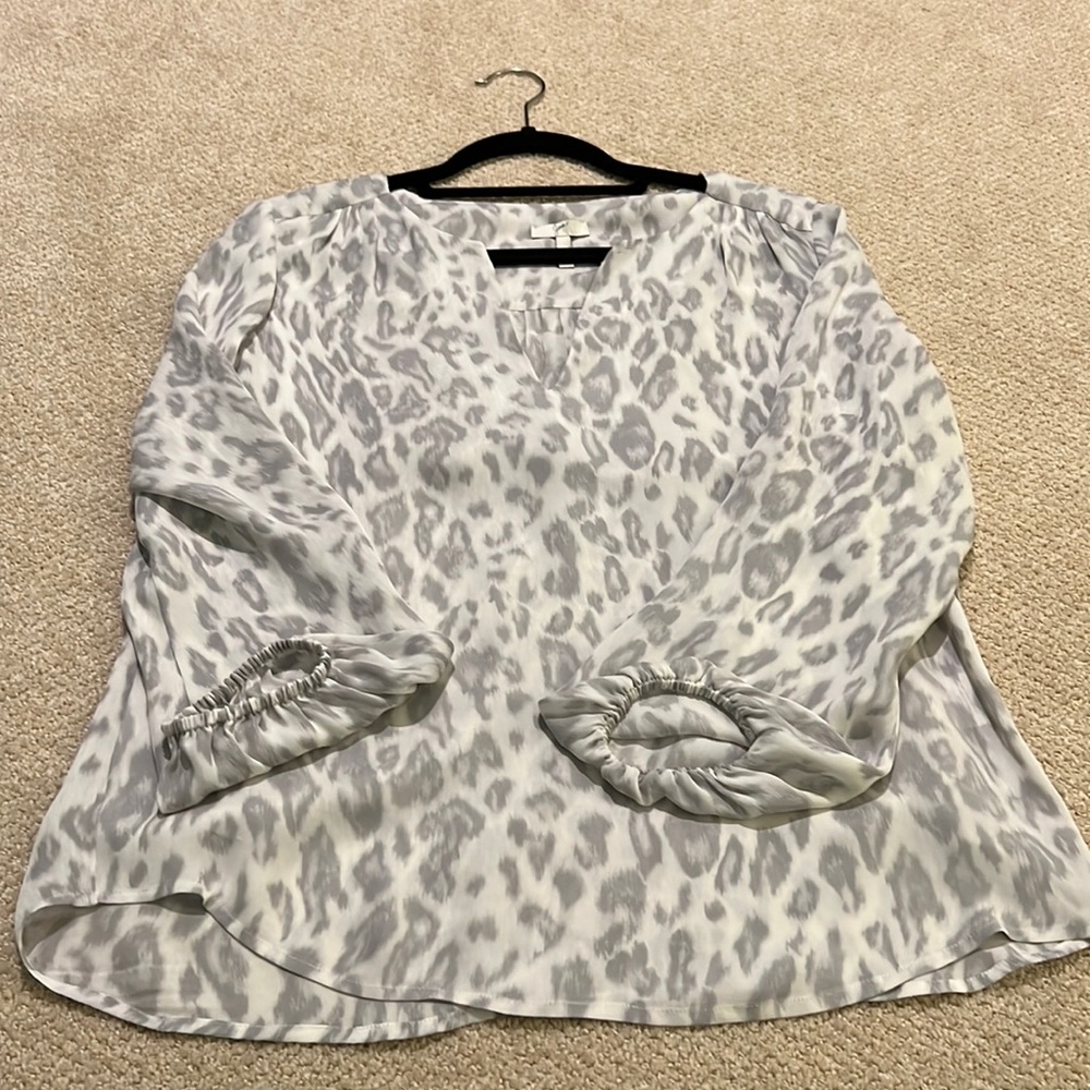 Joie silk leopard blouse